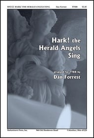 Hark! The Herald Angels Sing TTBB choral sheet music cover Thumbnail